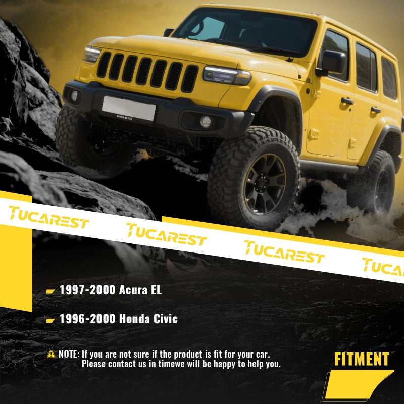 TUCAREST توكاريست 2 قطع K641202 (زوج) ذراع التحكم السفلي الخلفي الأيسر والأيمن متوافق مع 1996 1997 1998 1999 2000 هوندا سيفيك / 97-00 أكورا EL جانب السائق والراكب نظام التعليق - Image 2